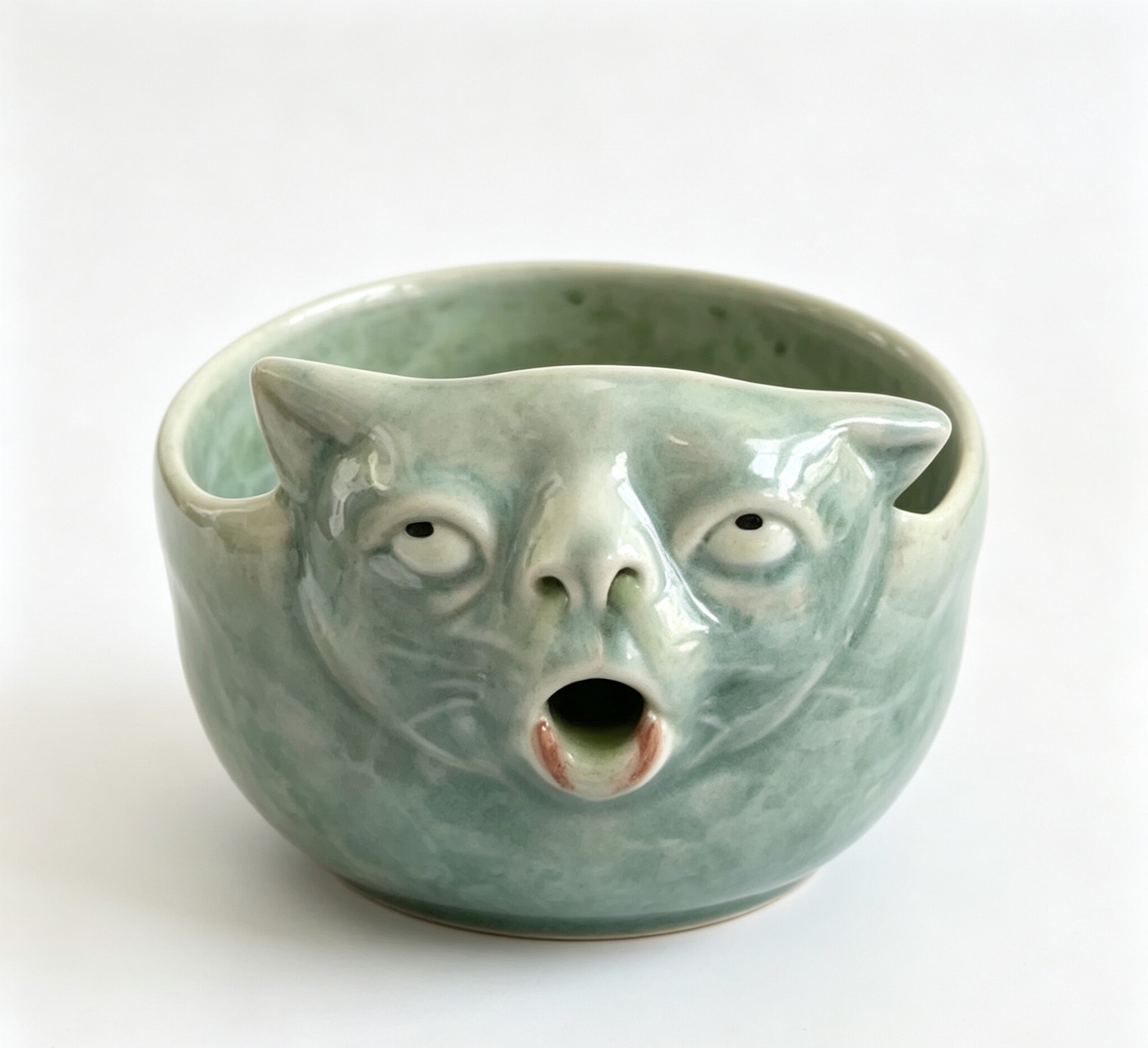 Flow Nose Cat Matcha Bowl image 5