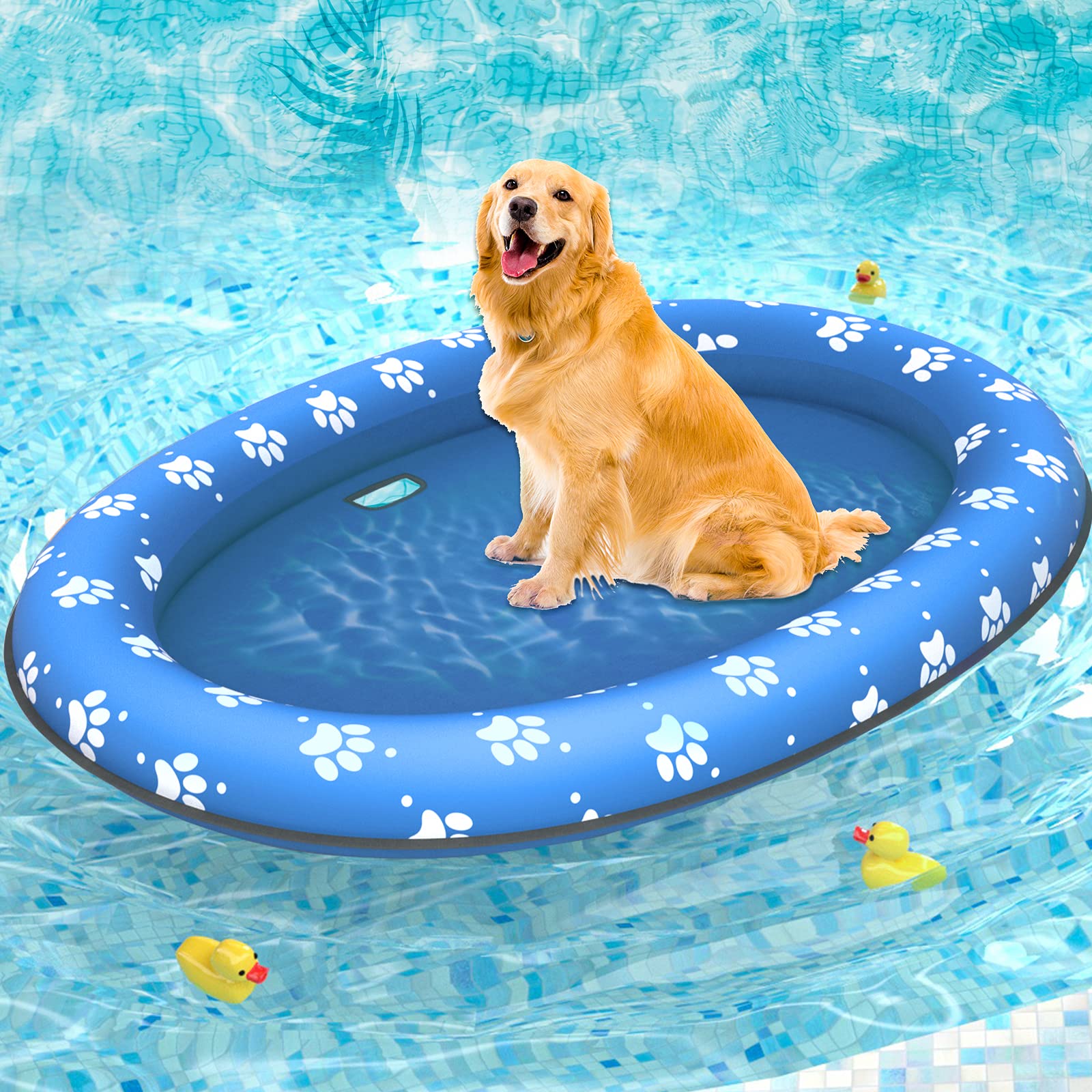 Pet Soft Dog Float Raft - Inflatable Dog Swimming Float For Summer image 4