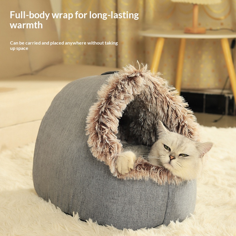 Blanket Warming Blanket Cat Bed Deep-sleep Cat Bed Cat House image 5