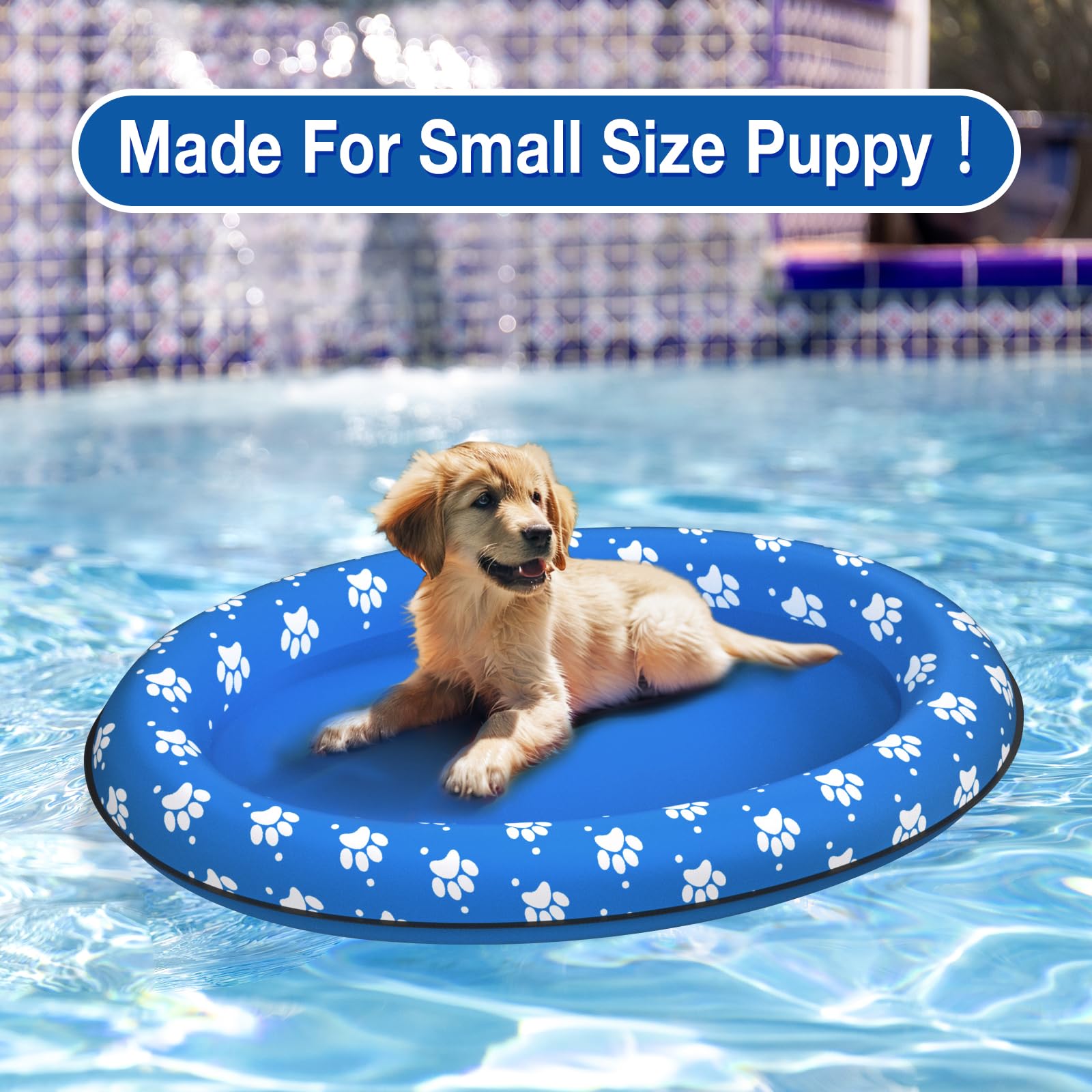 Pet Soft Dog Float Raft - Inflatable Dog Swimming Float For Summer image 11