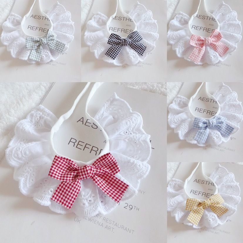 Cotton Lace Pet Bow Bib image 7
