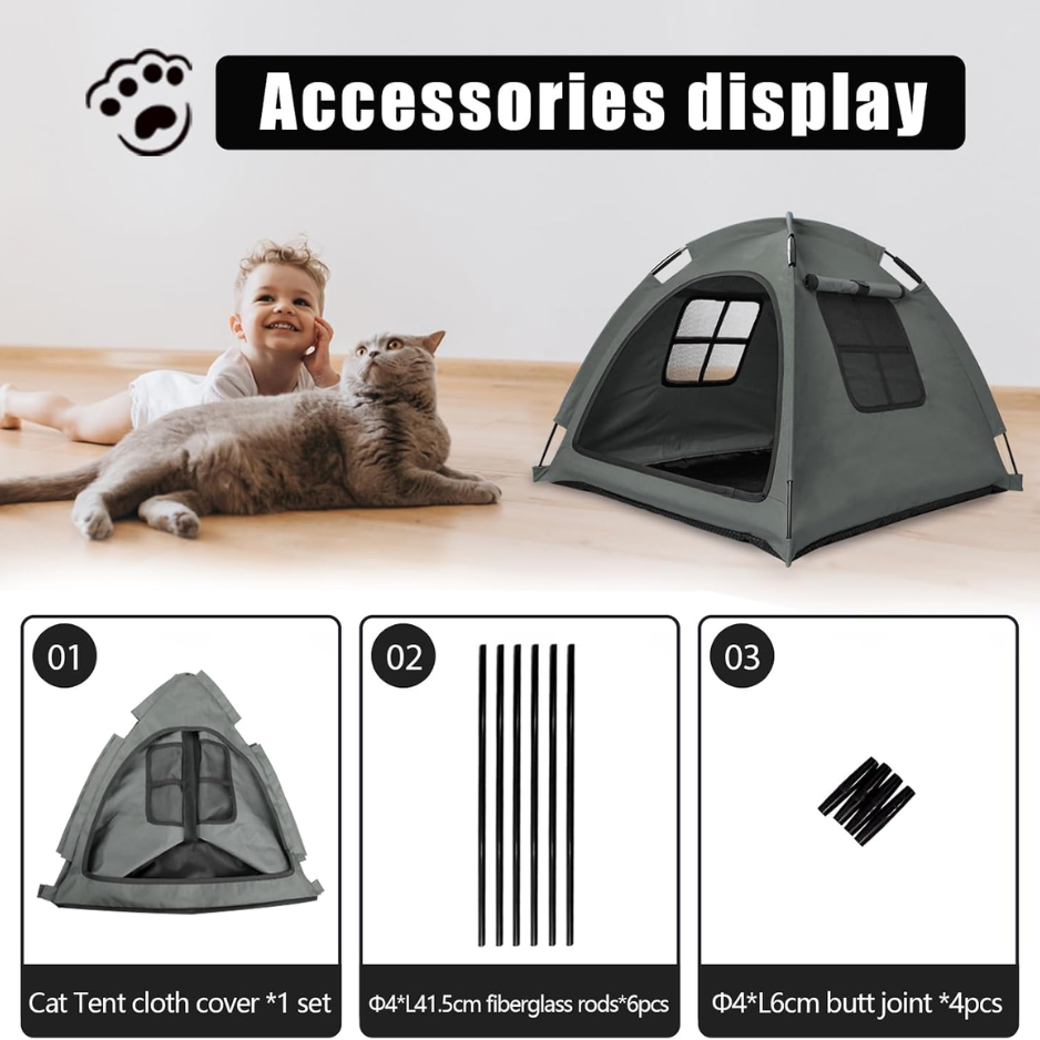 Open Pet Tent Calming Hideaway