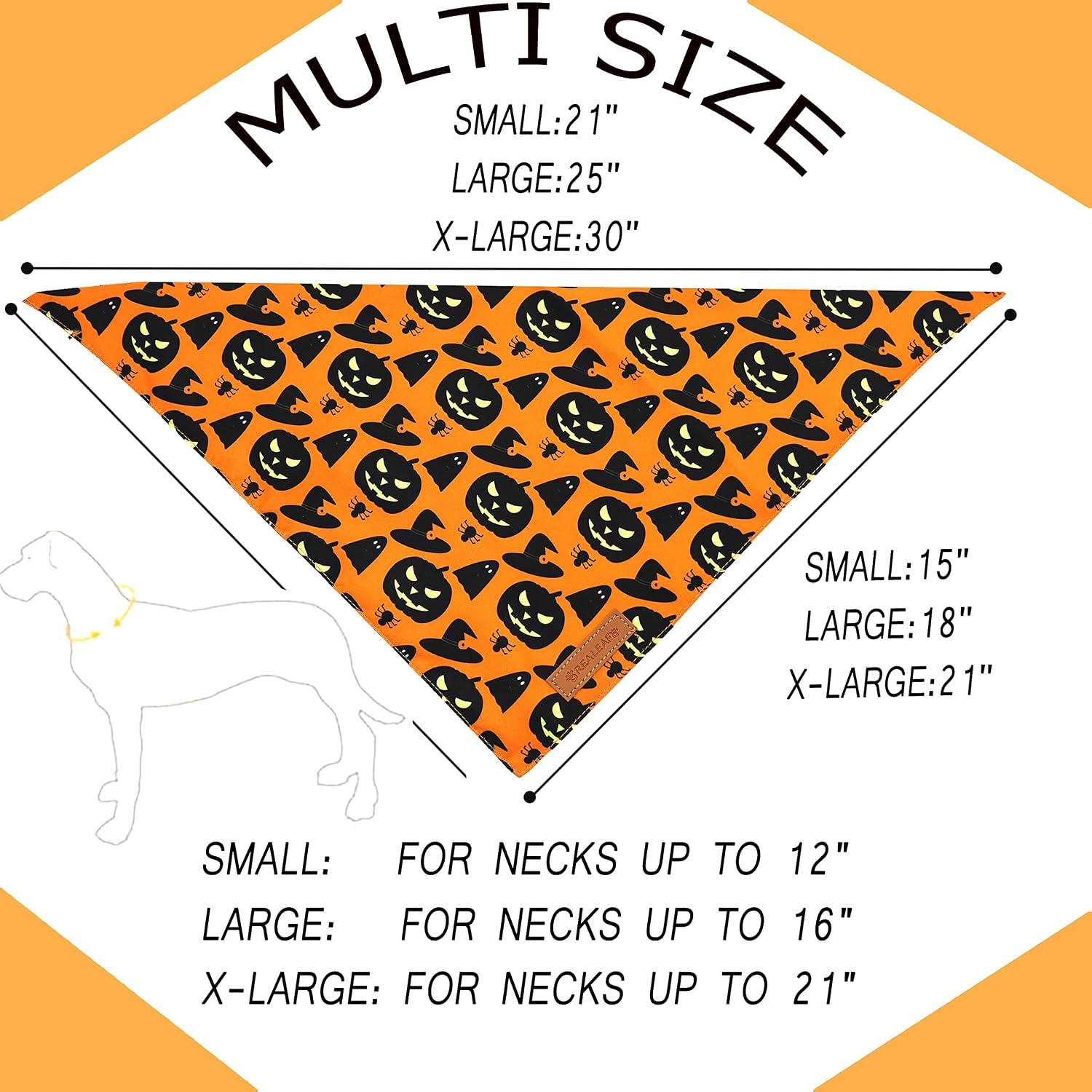 PlusPet Reversible Fall Dog Bandana 2 Pack