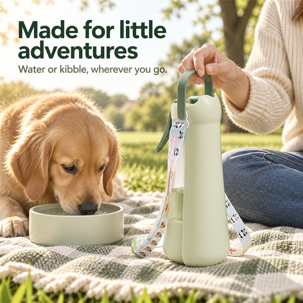 3-in-1 Portable Dog Water Bottle image 5