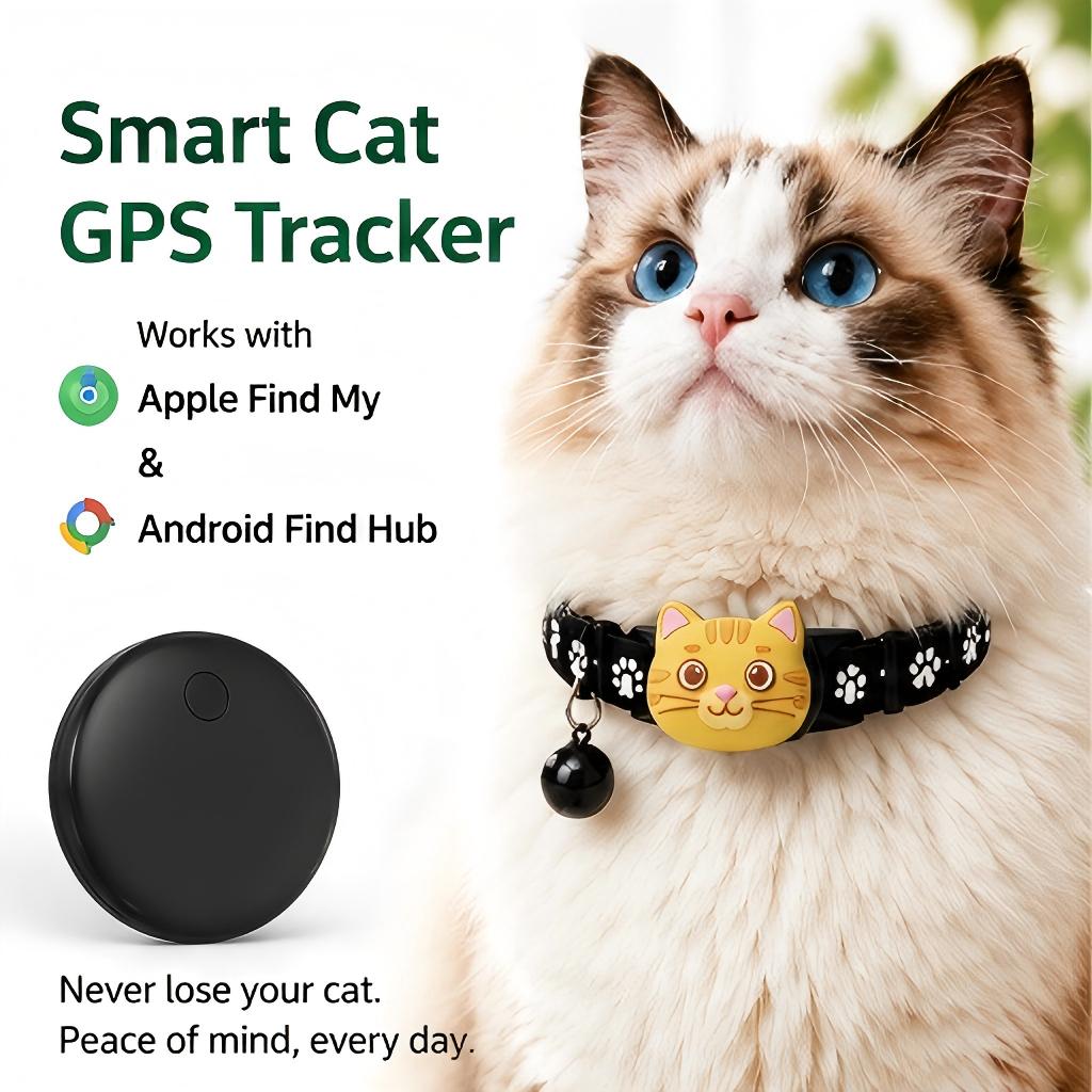 Cat GPS Tracker For Find My & Android Find Hub, Bluetooth Pet Locator Tag, No Monthly Fee, Waterproof Anti-Lost Tracker For Cats & Small Pets image 2