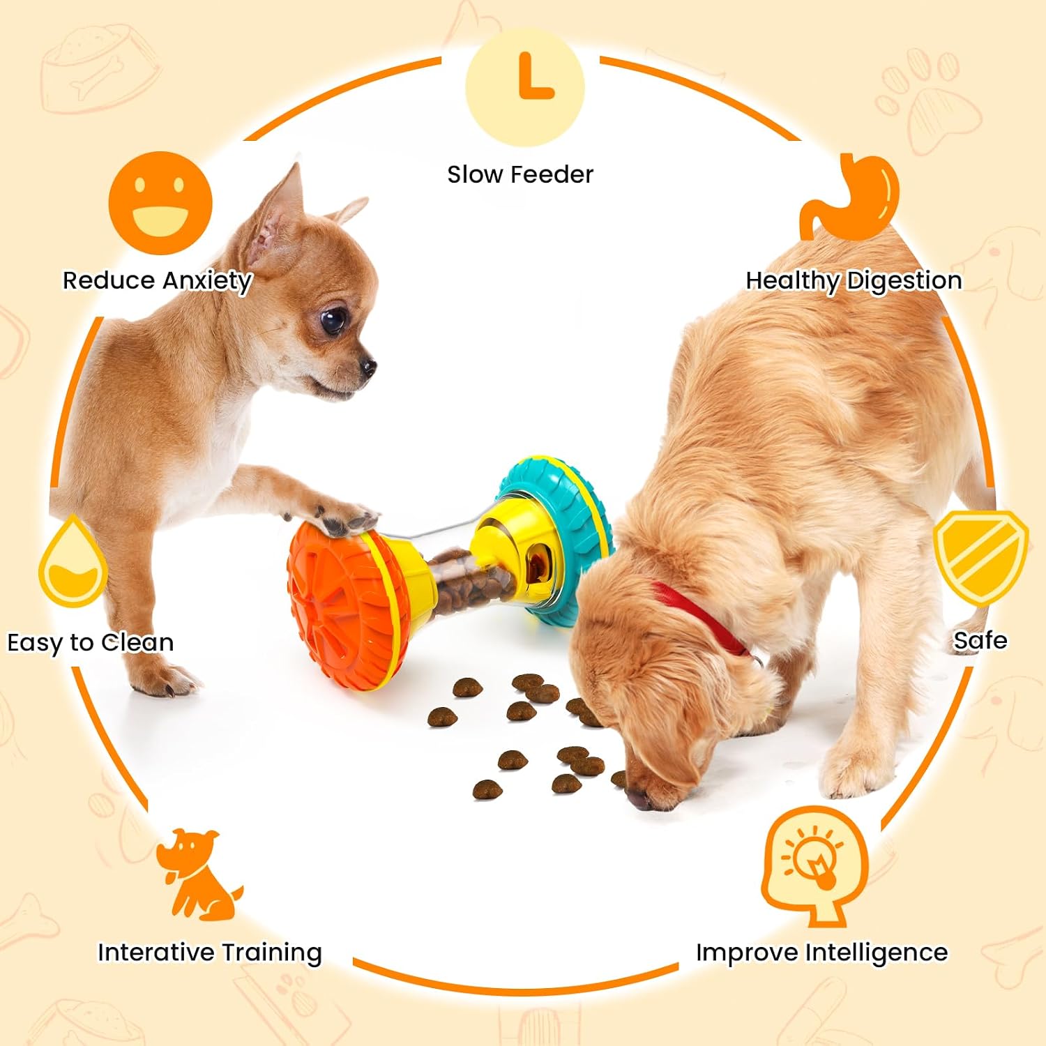 Interactive Dog Puzzle Slow Feeder