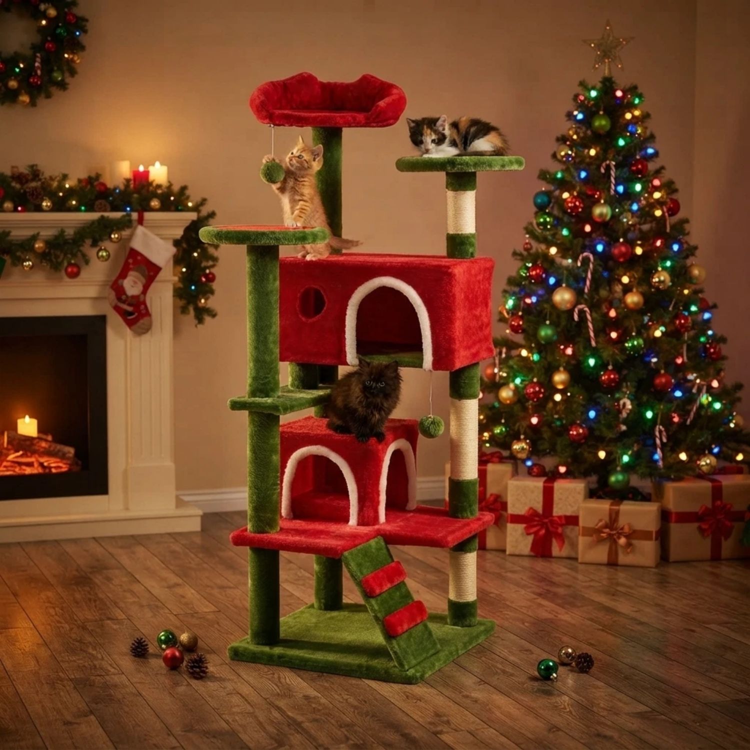 Multi-Level Cat Tree with Sisal Posts image 4