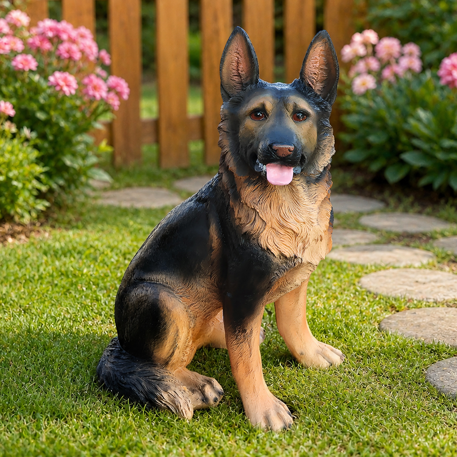 Outdoor Dog Statues German Shepherd Dog Statue for Garden image 9