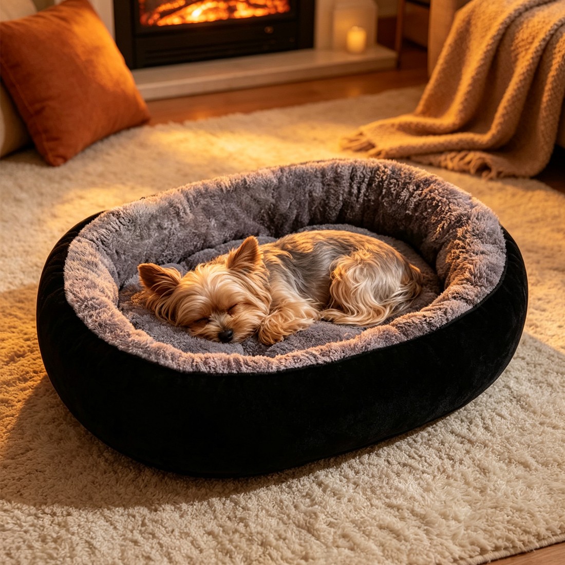 Soft Fleece Washable Pet Cushion Bed image 3