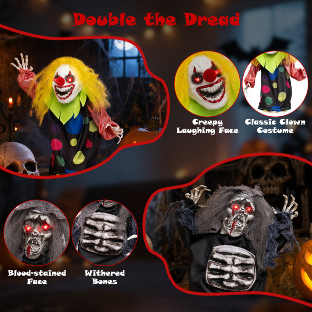 Halloween Clown and Reaper Tabletop Decor image 4