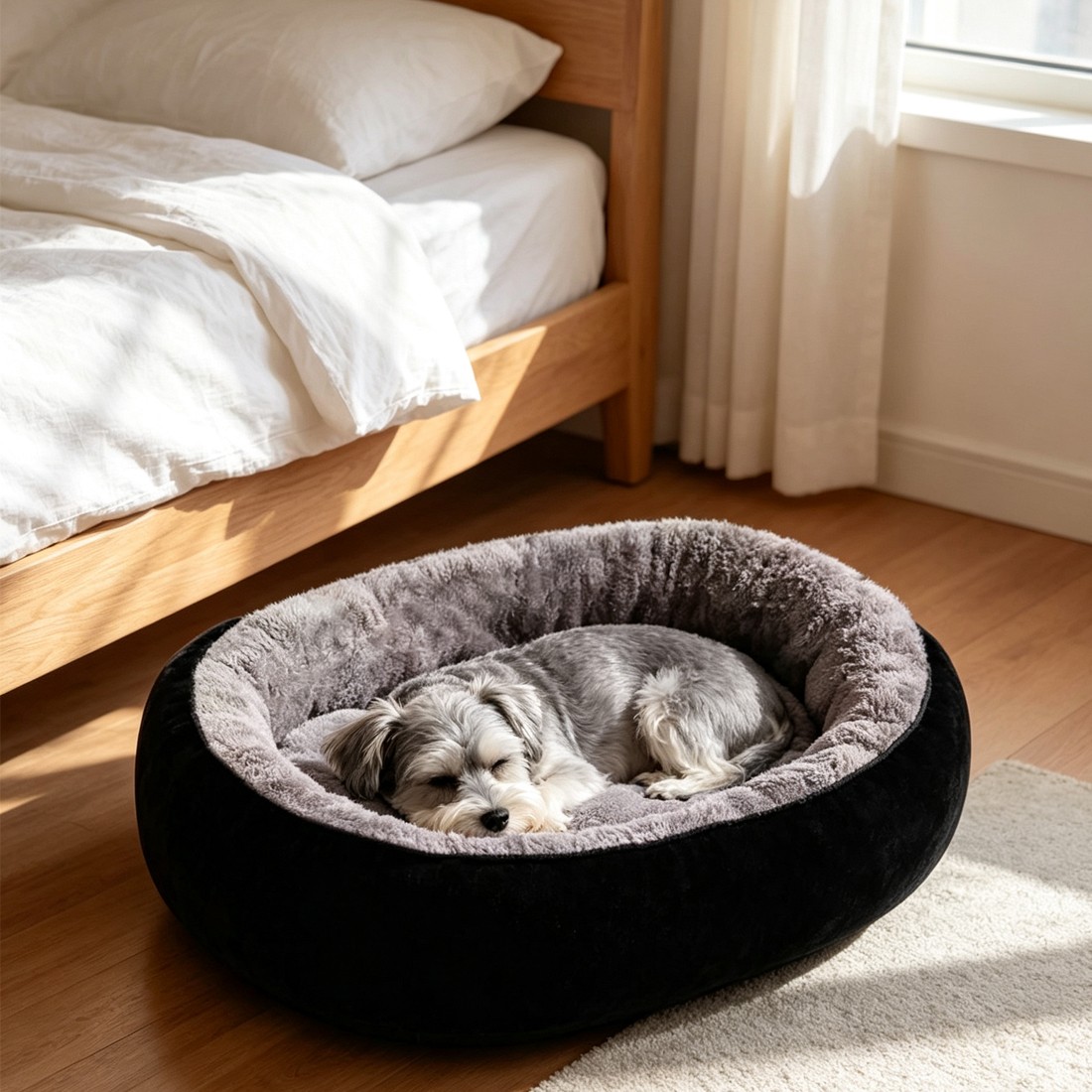 Soft Fleece Washable Pet Cushion Bed image 5