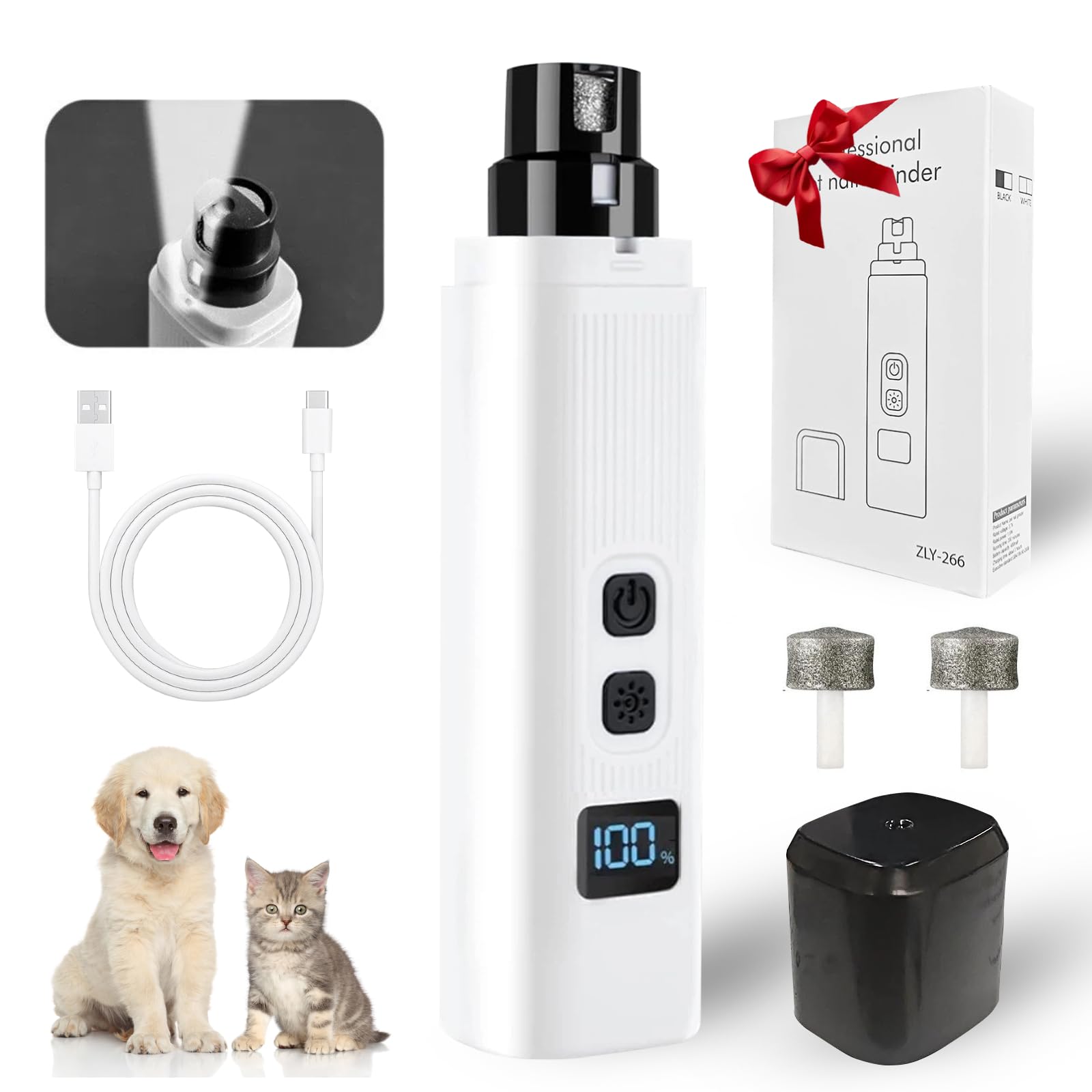 Electric LED Dog Nail Grinder image 6