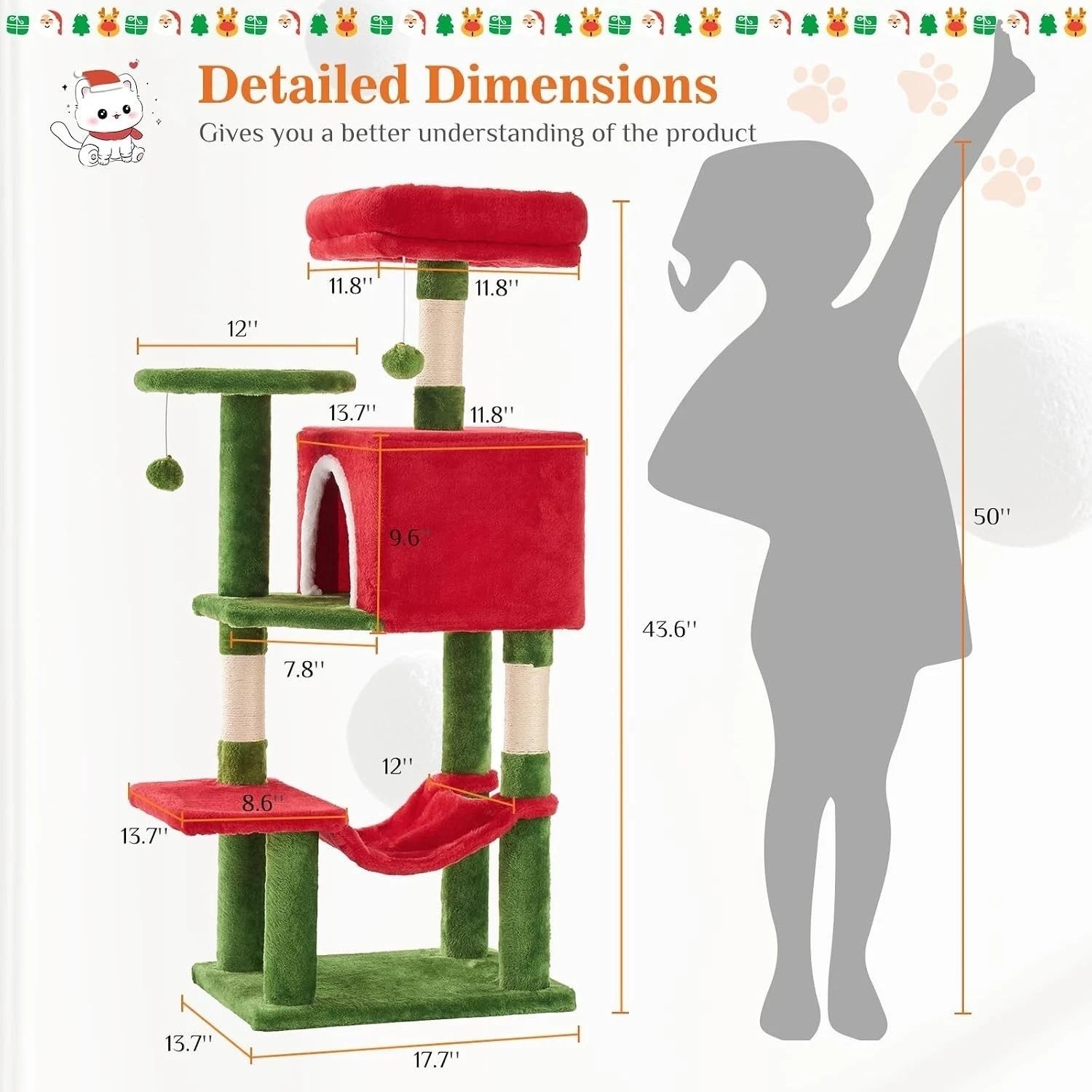 Multi-Level Cat Tree with Sisal Posts image 6