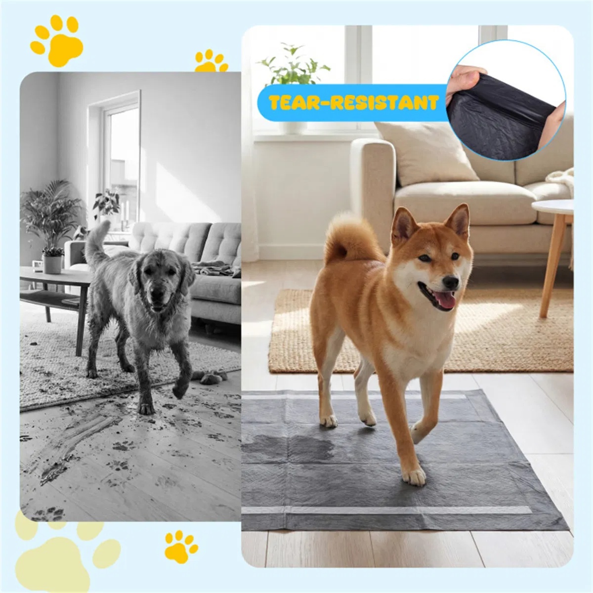 Charcoal 6-Layer Dog Training Pads image 8