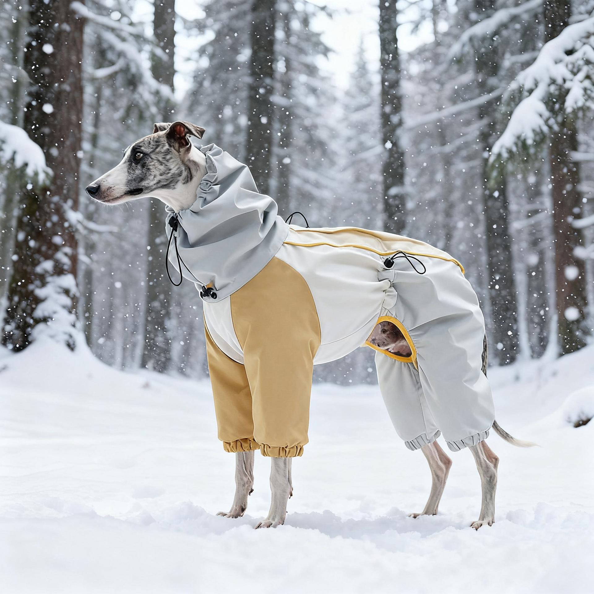 PlusPet Waterproof Winter Ski Dog Jacket with Hat