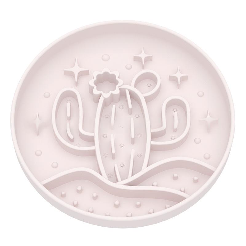 Pet Bowl, New Cactus-shaped Slow-feeding Bowl With Suction Cup image 2