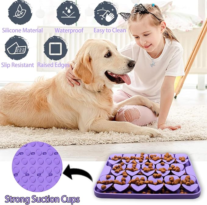 Silicone Snuffle Lick Mat for Dogs and Cats image 2