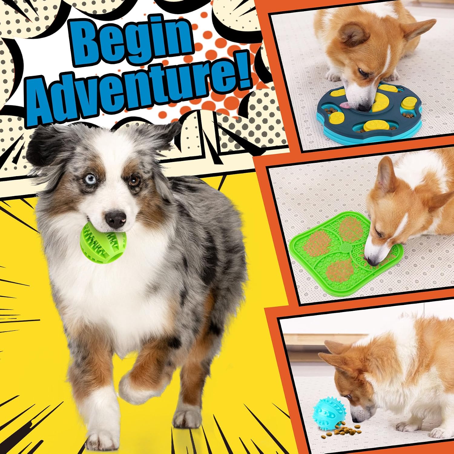 Dog Enrichment Toy Set with Lick Mats image 5