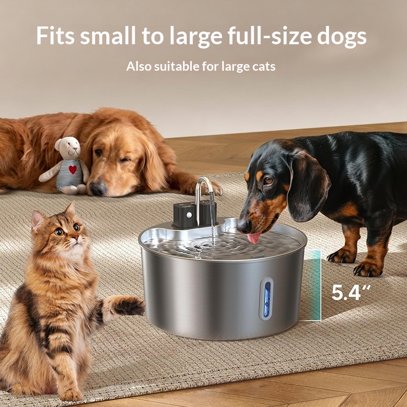Stainless Steel Smart Pet Water Fountain image 3