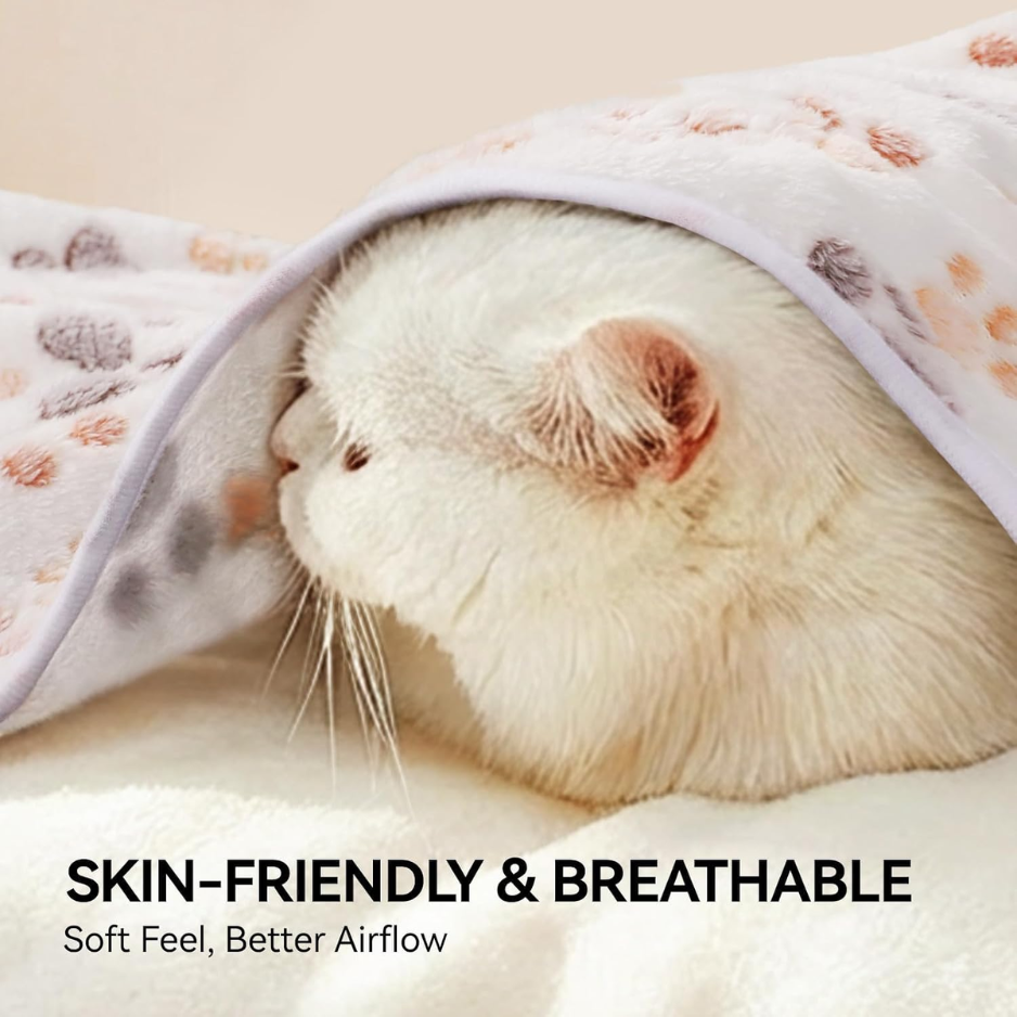 3 Pack Soft Fleece Dog Blankets, Warm & Fluffy Pet Throws image 2