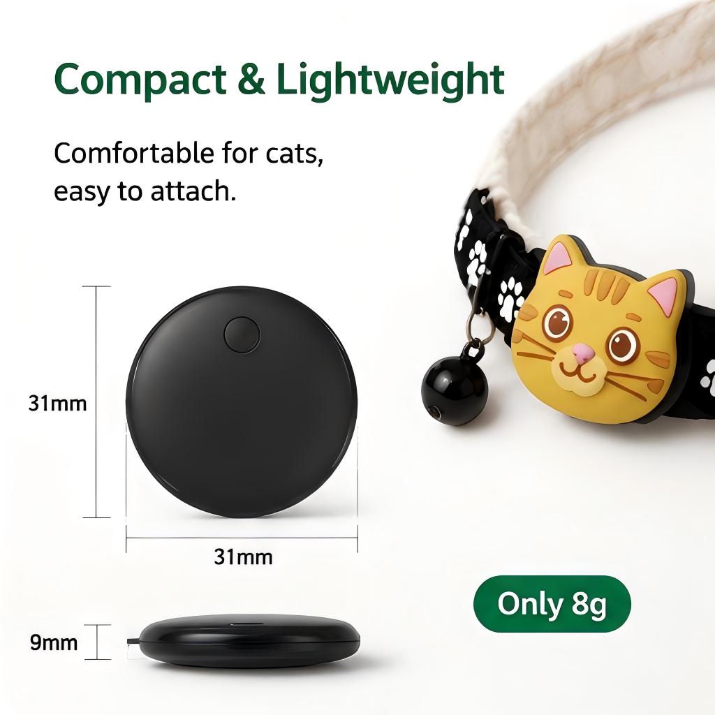 Cat GPS Tracker For Find My & Android Find Hub, Bluetooth Pet Locator Tag, No Monthly Fee, Waterproof Anti-Lost Tracker For Cats & Small Pets image 6
