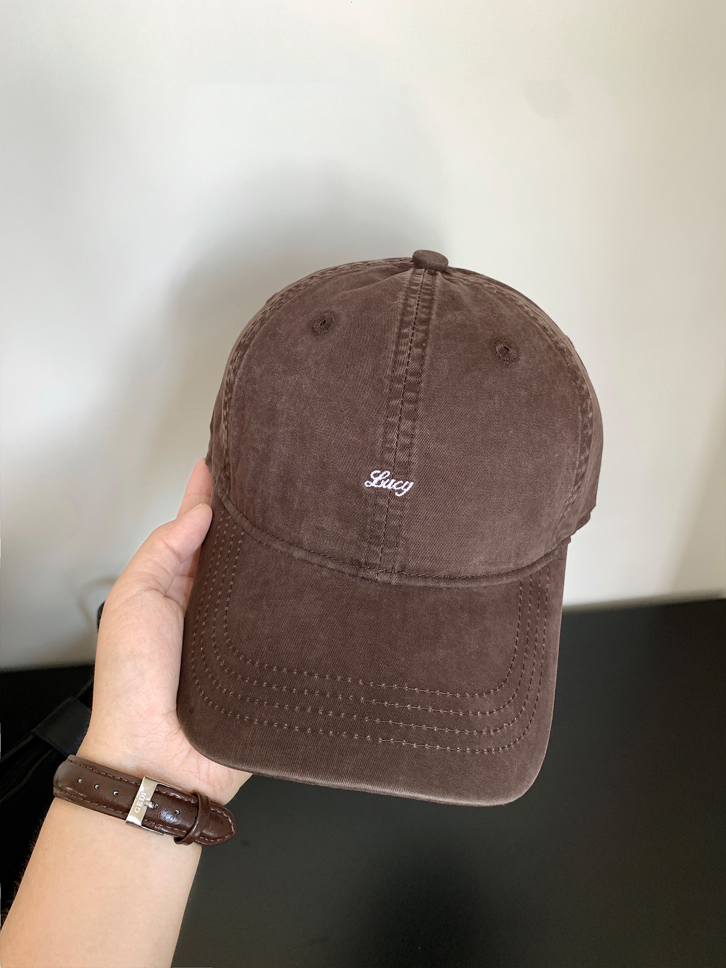 Water-washed Distressed Baseball Cap For Women image 7