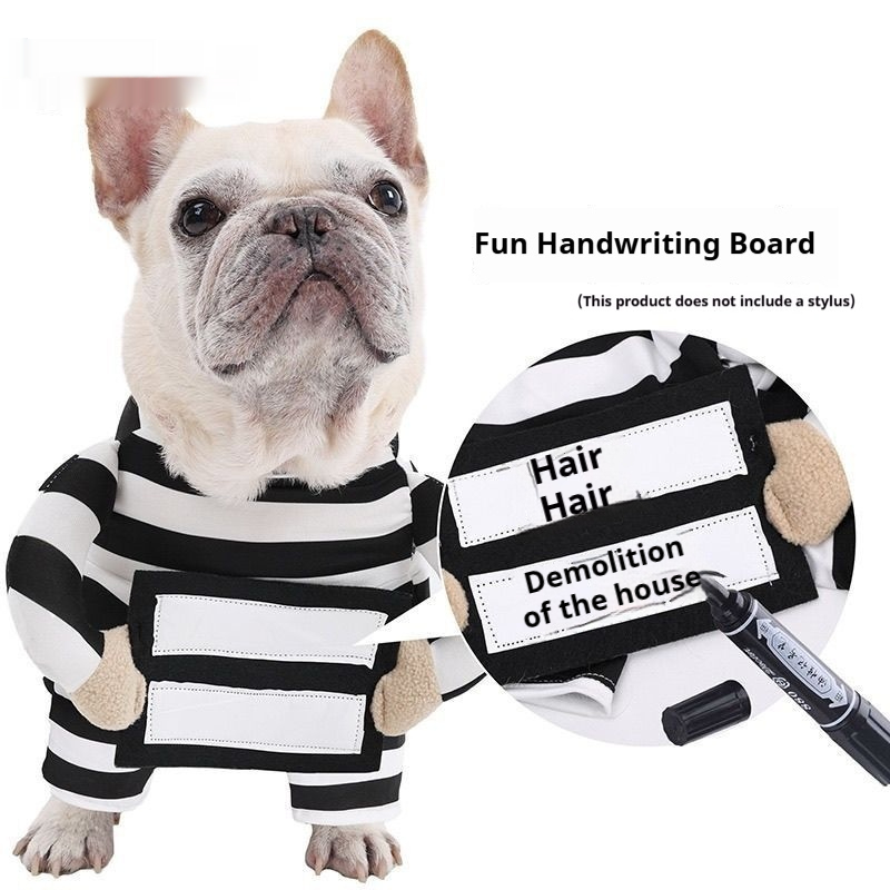 Personalized Halloween Dog Prisoner Pet Costume image 2