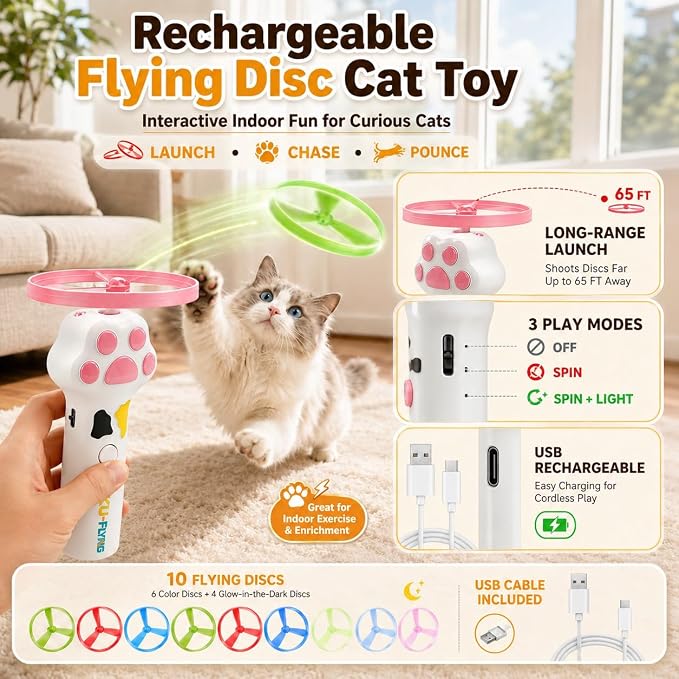 Automatic Interactive Cat Toy Launcher image 5