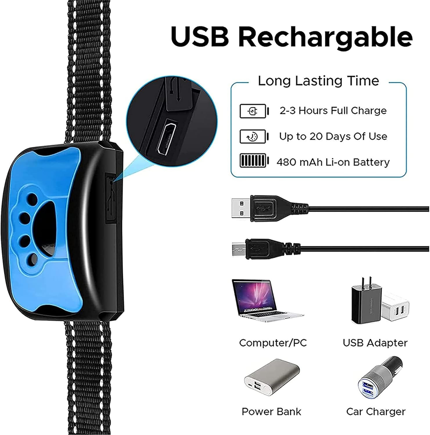 3-in-1 Anti-Bark Dog Training Collar image 9