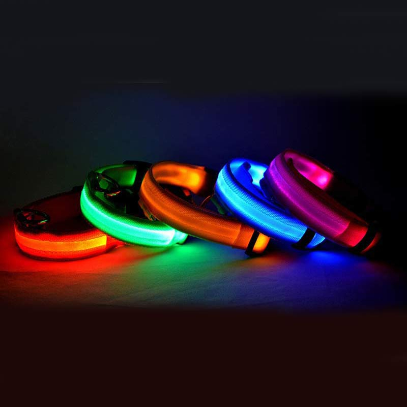 LED Nylon Luminous Safety Dog Collar image 2