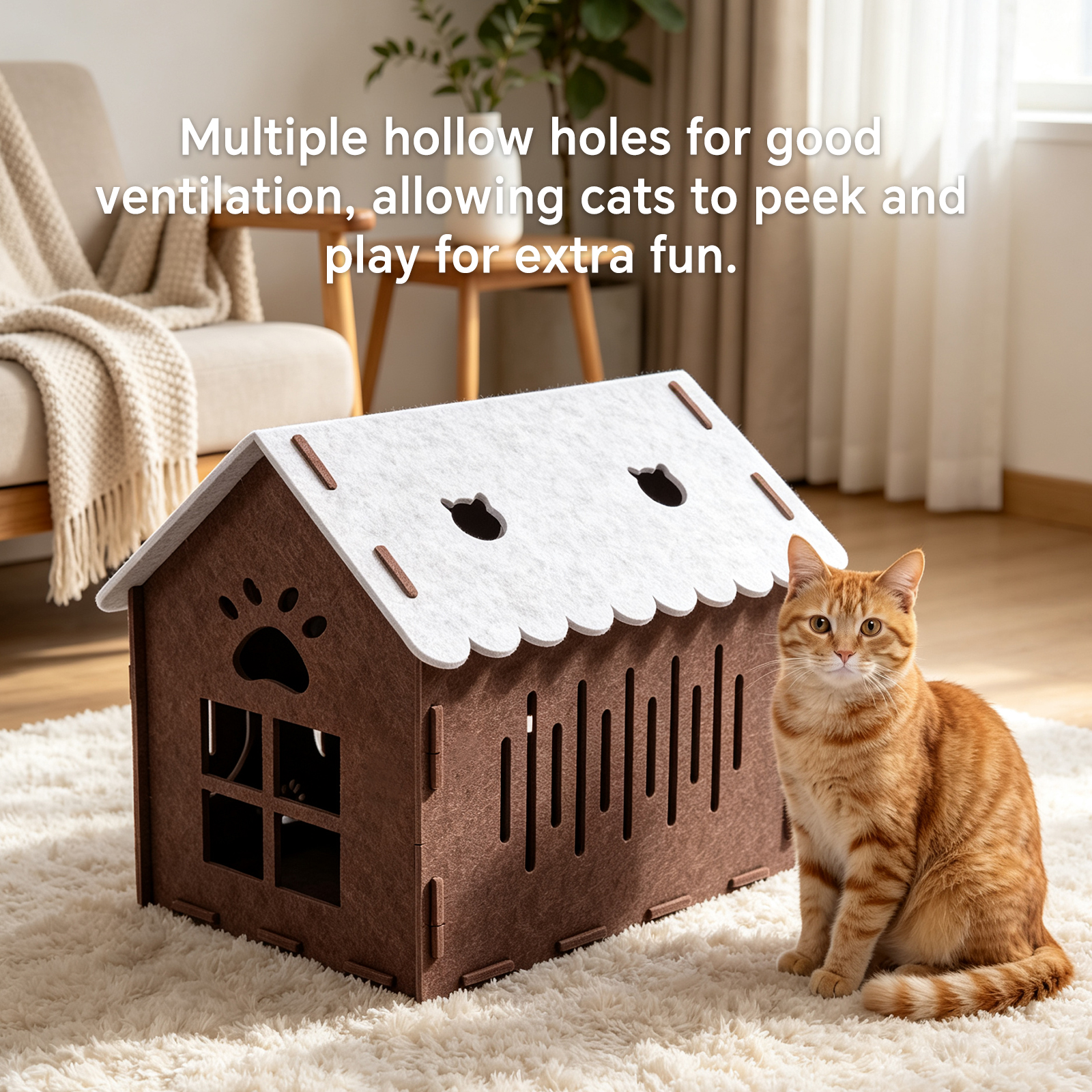 Tent-style House Cat Bed image 11