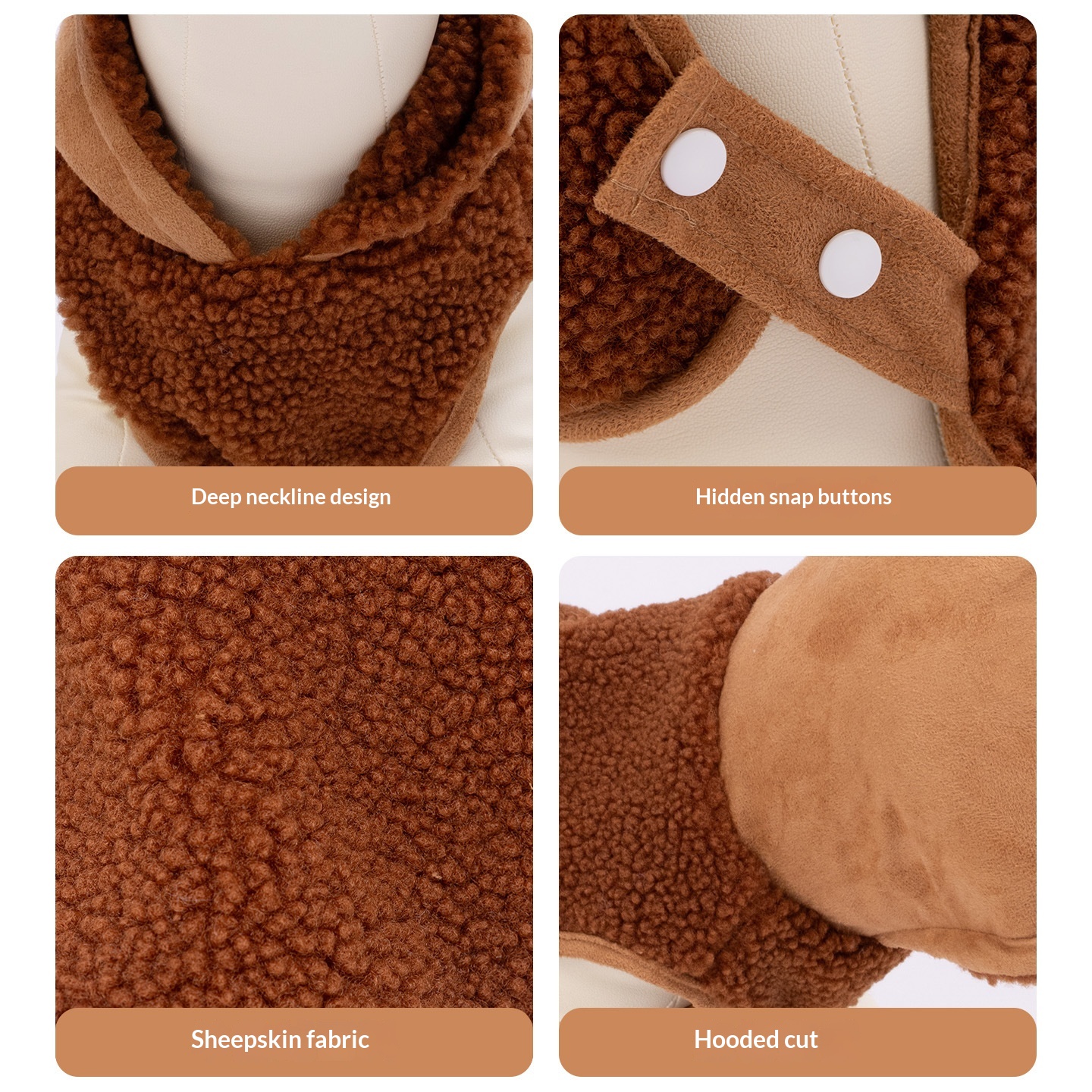 Detachable Hooded Warm Dog Vest image 6