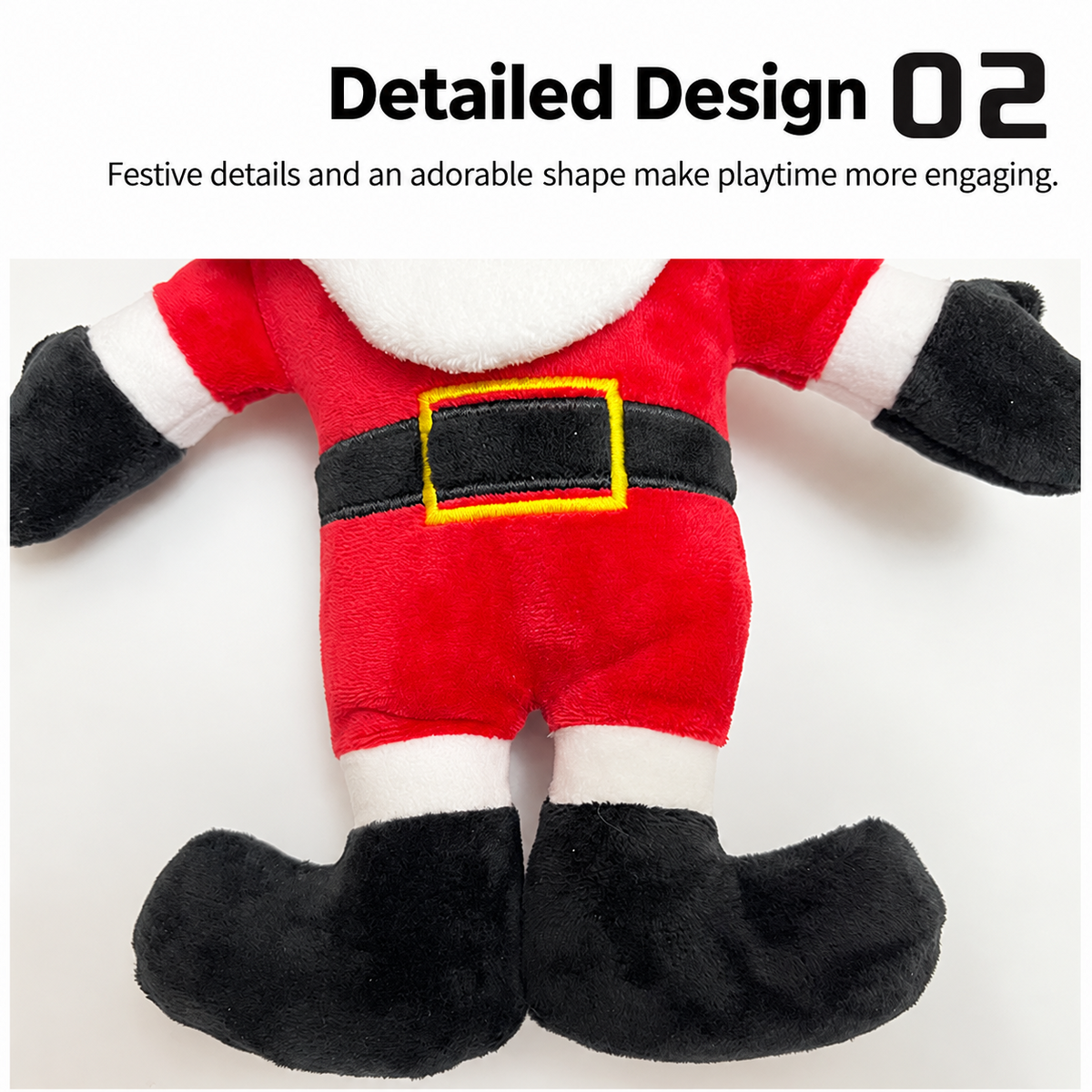 Christmas Squeaky Plush Dog Toy Set image 2