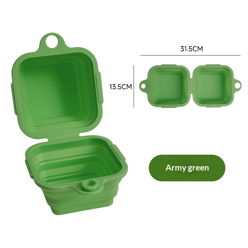 Outdoor Portable Dual Dog Feeding Bowls image 2