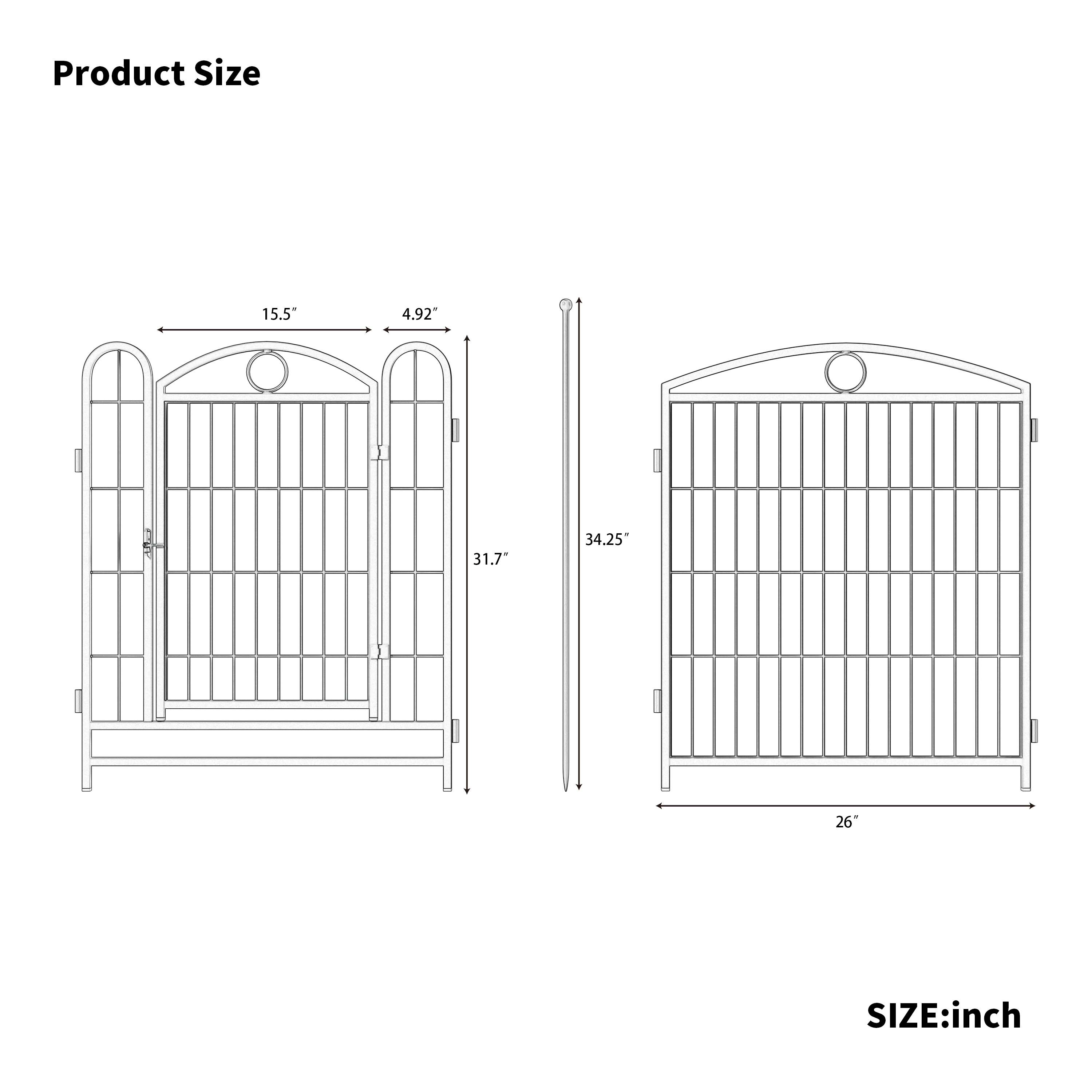 Dog Playpen Indoor 32 inch 8 Panels Metal Dog Pen Pet Dog Fence Outdoor Exercise Pen with Doors, Heavy Duty Dog Fence Puppy Pen for Large Medium Small Dogs Indoor Outdoor Foldable Pet Exercise Pen image 21