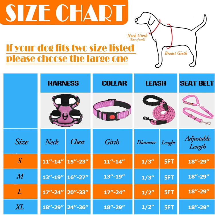 No Pull Dog Harness, Leash & Collar Set image 3