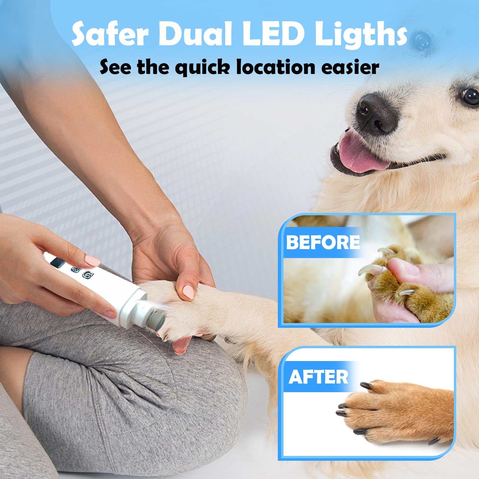 Electric LED Dog Nail Grinder image 9