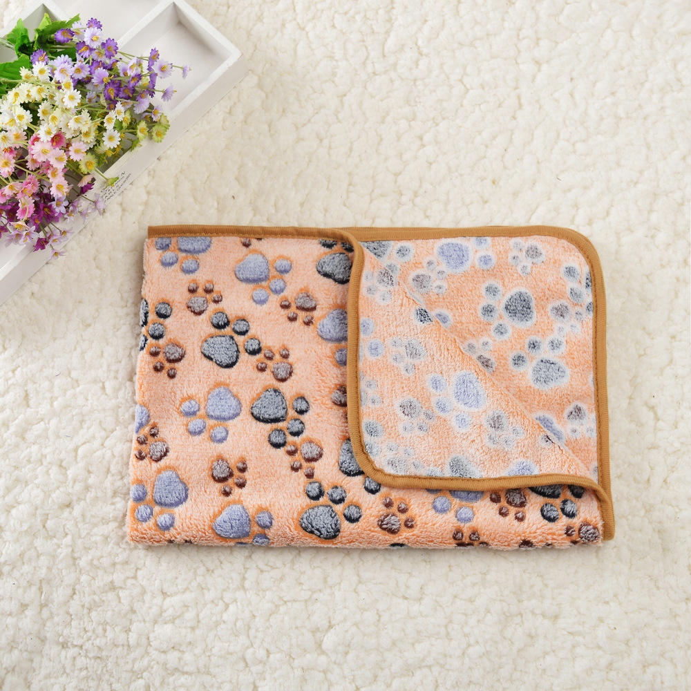 Soft Plush Paw Print Dog and Cat Blanket image 4