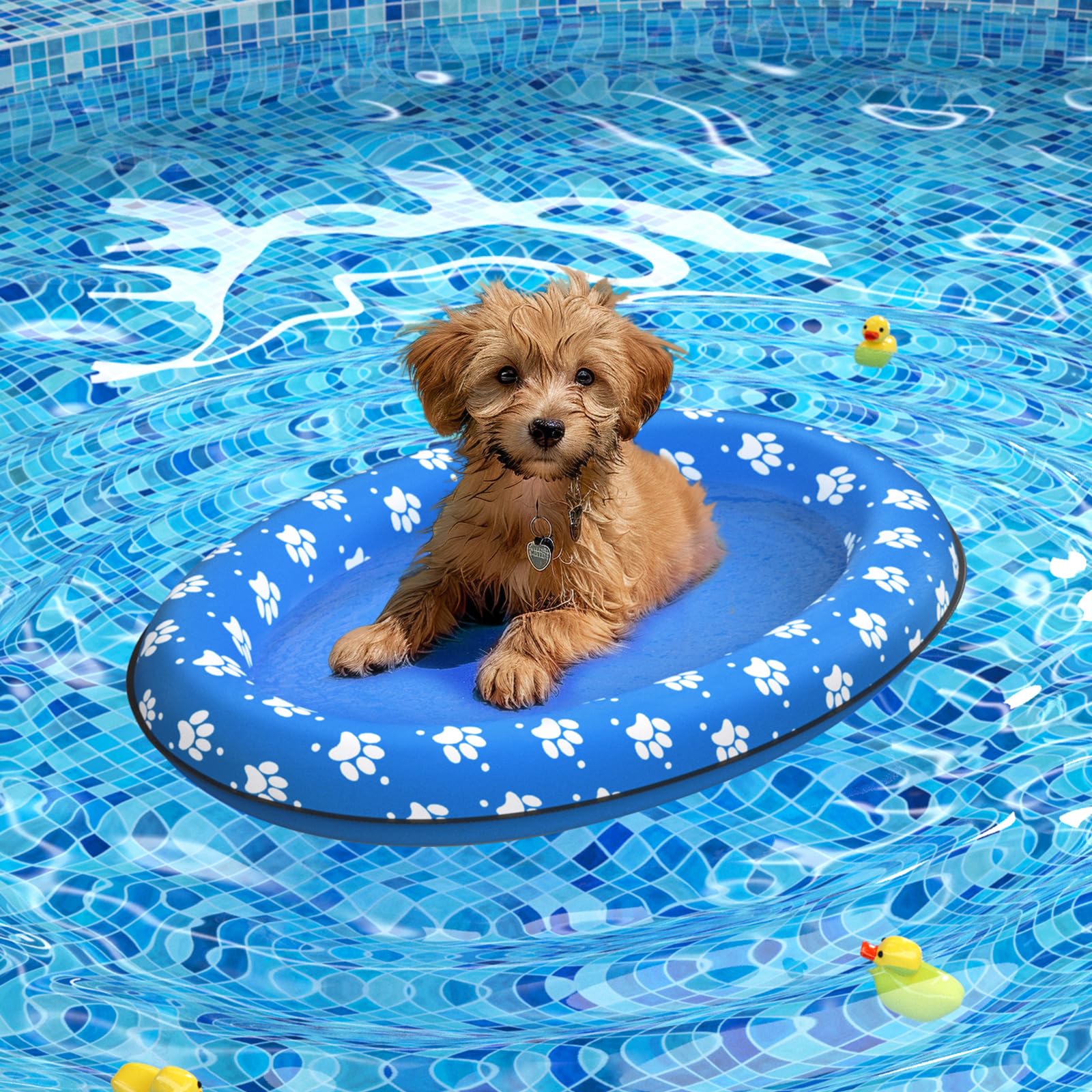 Pet Soft Dog Float Raft - Inflatable Dog Swimming Float For Summer image 12