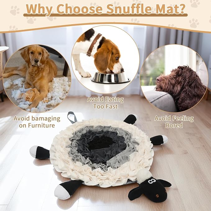 Interactive Dog Snuffle Mat and Treat Dispenser image 3