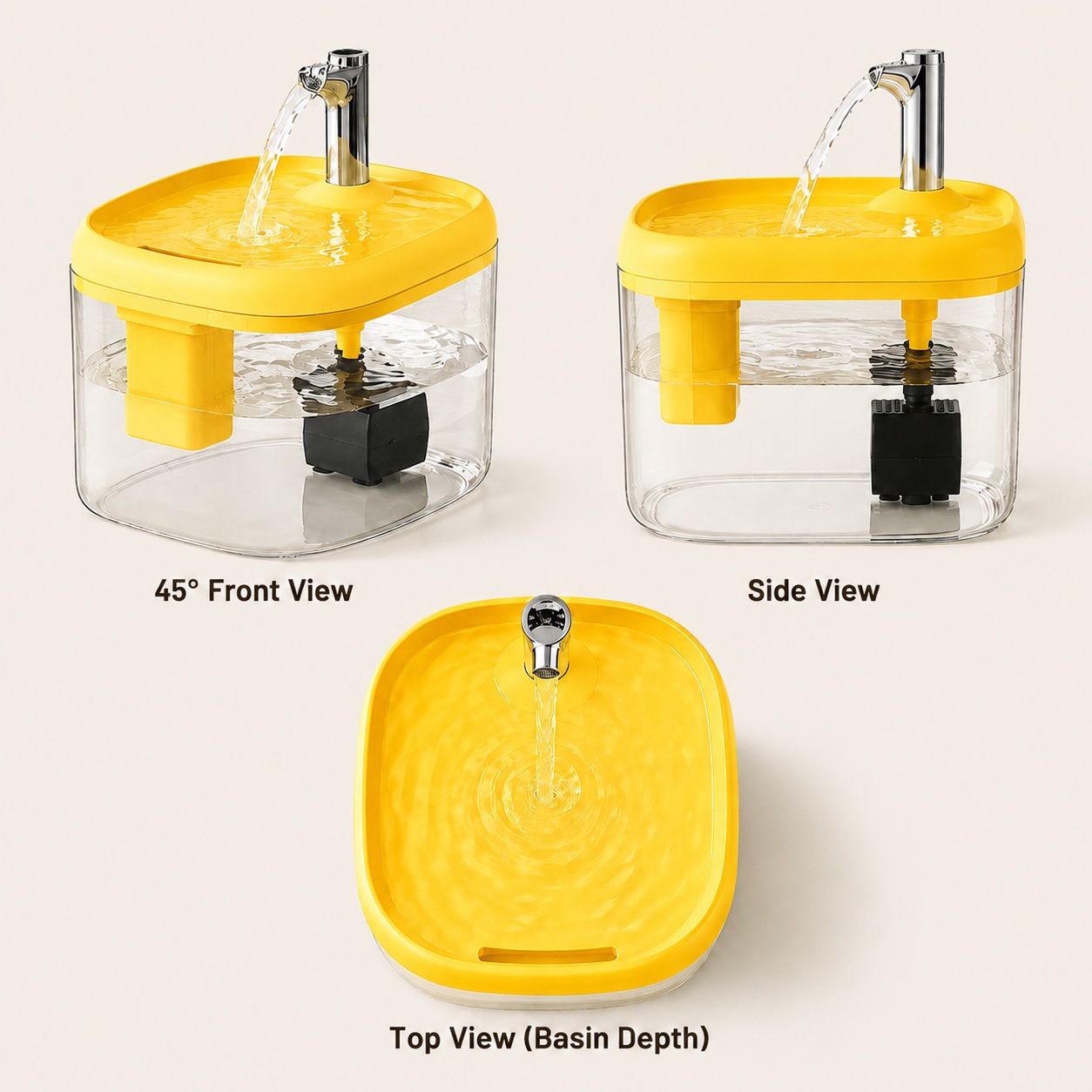 Transparent Automatic Pet Water Fountain image 3