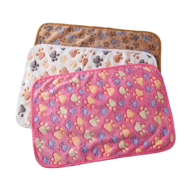 Soft Plush Paw Print Dog and Cat Blanket image 5