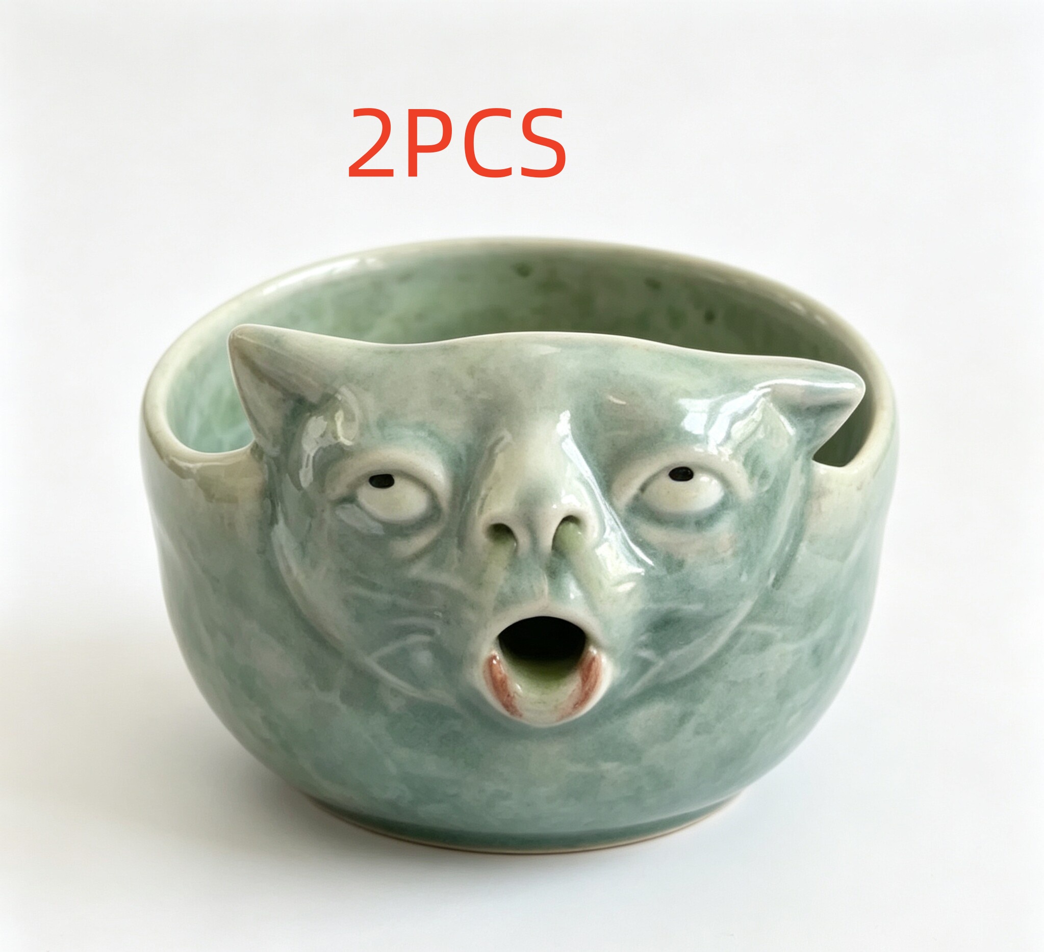 Flow Nose Cat Matcha Bowl image 4