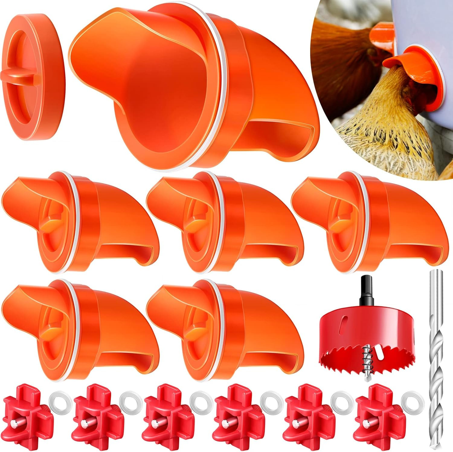 Poultry Automatic Feeder Chicken Bucket