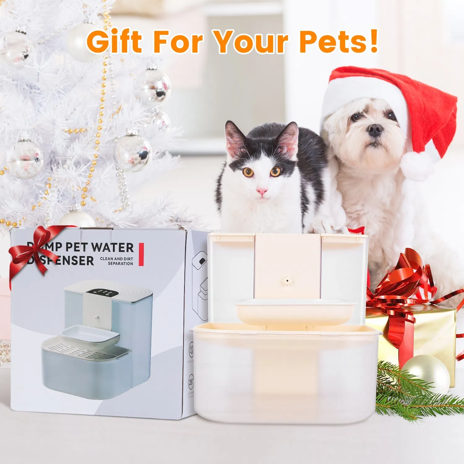 Cordless Dual Tank Pet Water Fountain image 4