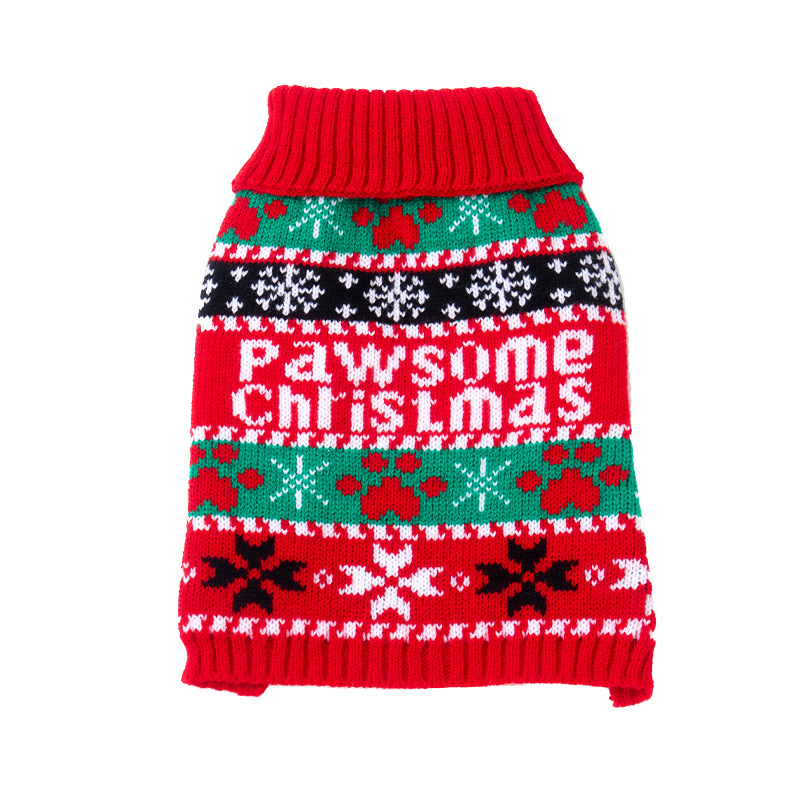 Santa Knitted Dog Sweater image 6
