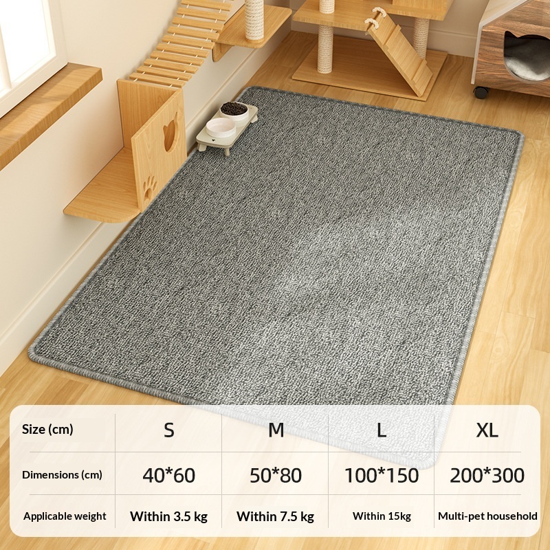 Cat Scratching Post And Cat Bed Integrated Carpet Mat image 4