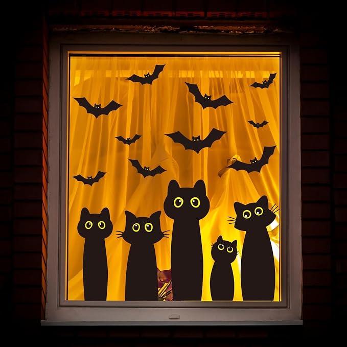 Halloween Black Cat Window Clings image 5