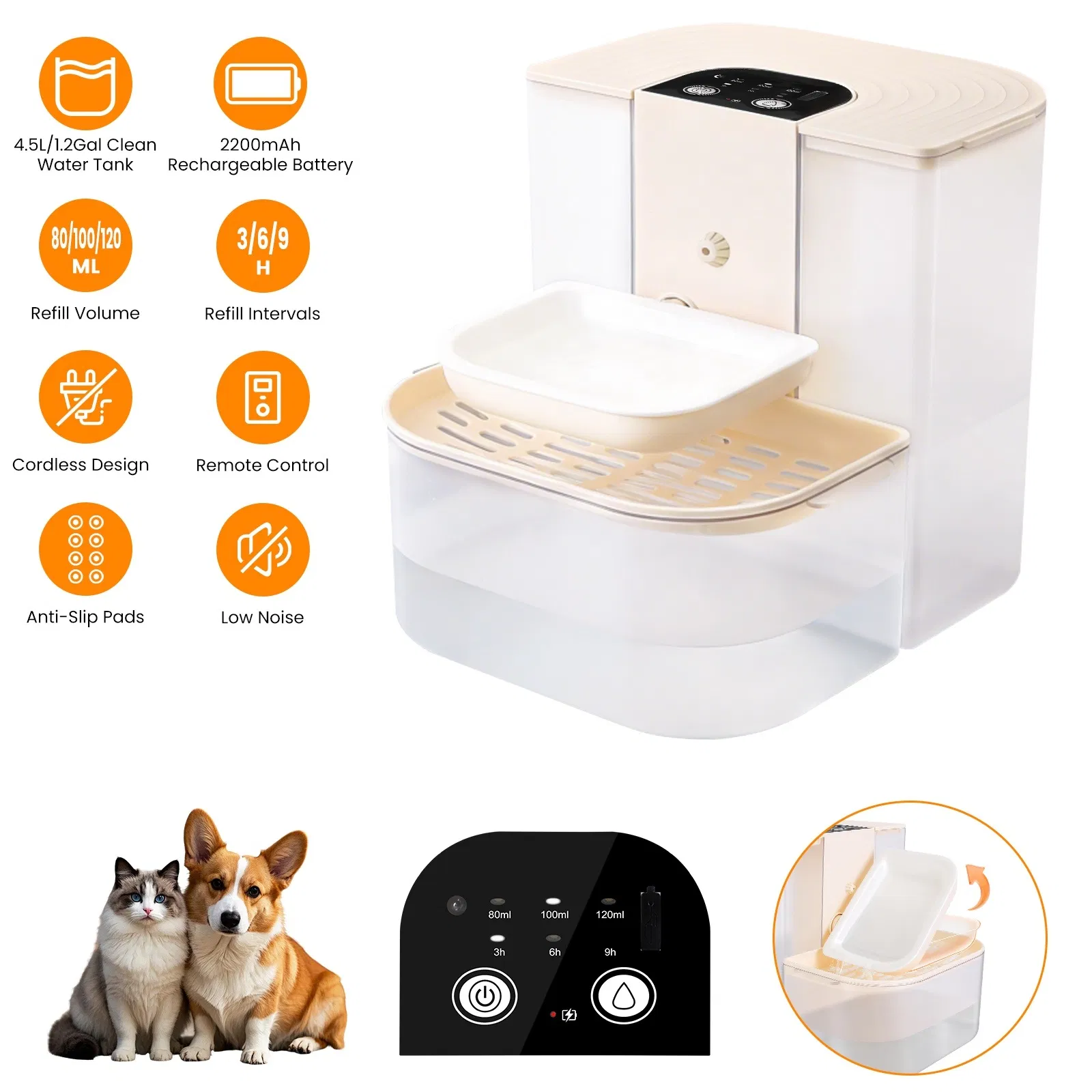 Cordless Dual Tank Pet Water Fountain image 13