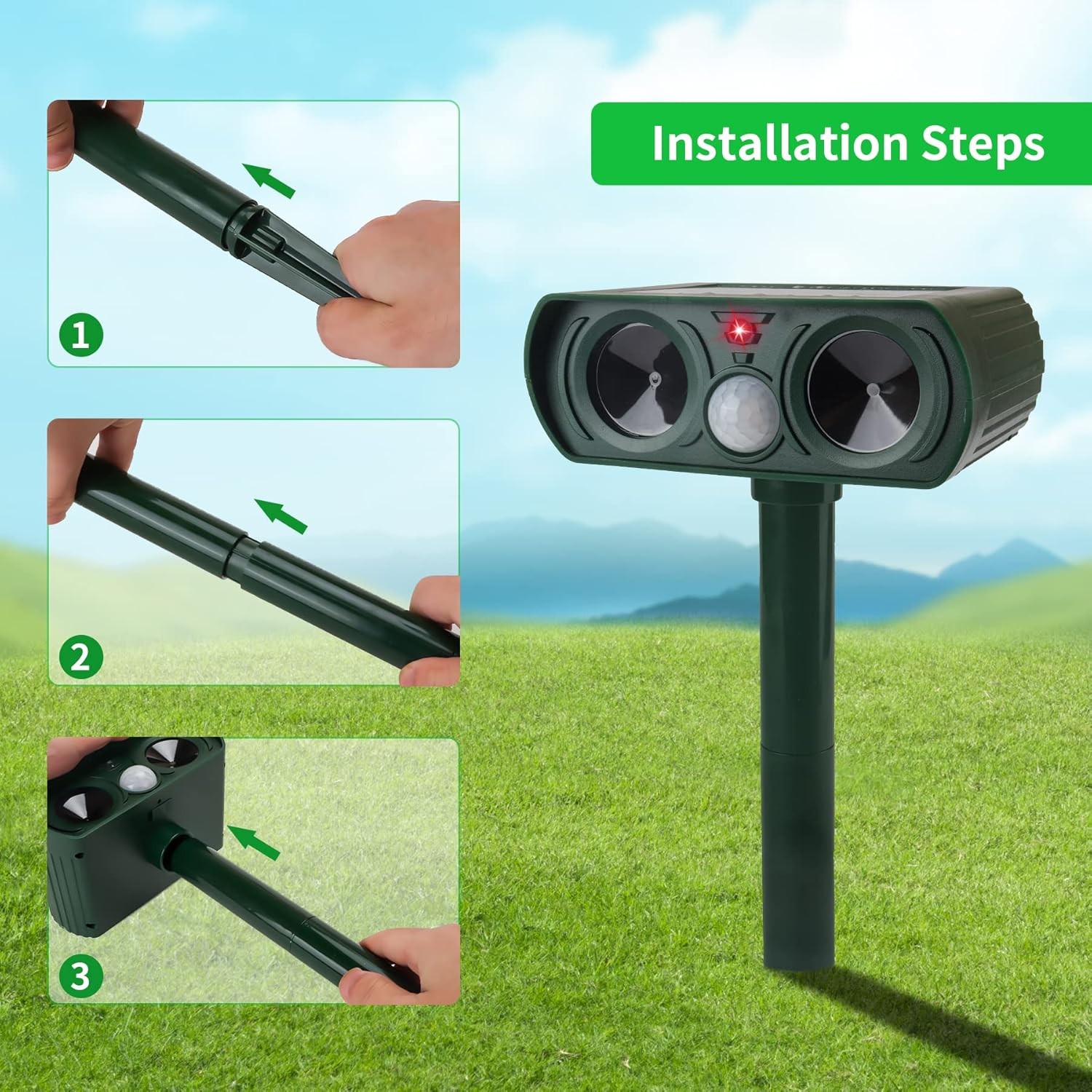 Solar Ultrasonic Animal Repellent image 4